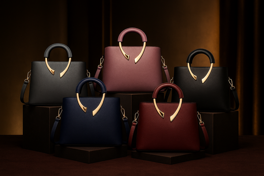 Genuine Leather Vanderwah Luxury Shoulder Handbags