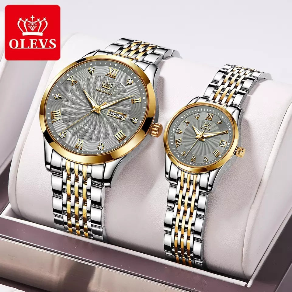 Couples Wristwatch OLEVS Luxury Automatic Self Wind Mechanical Movement Waterproof Watches