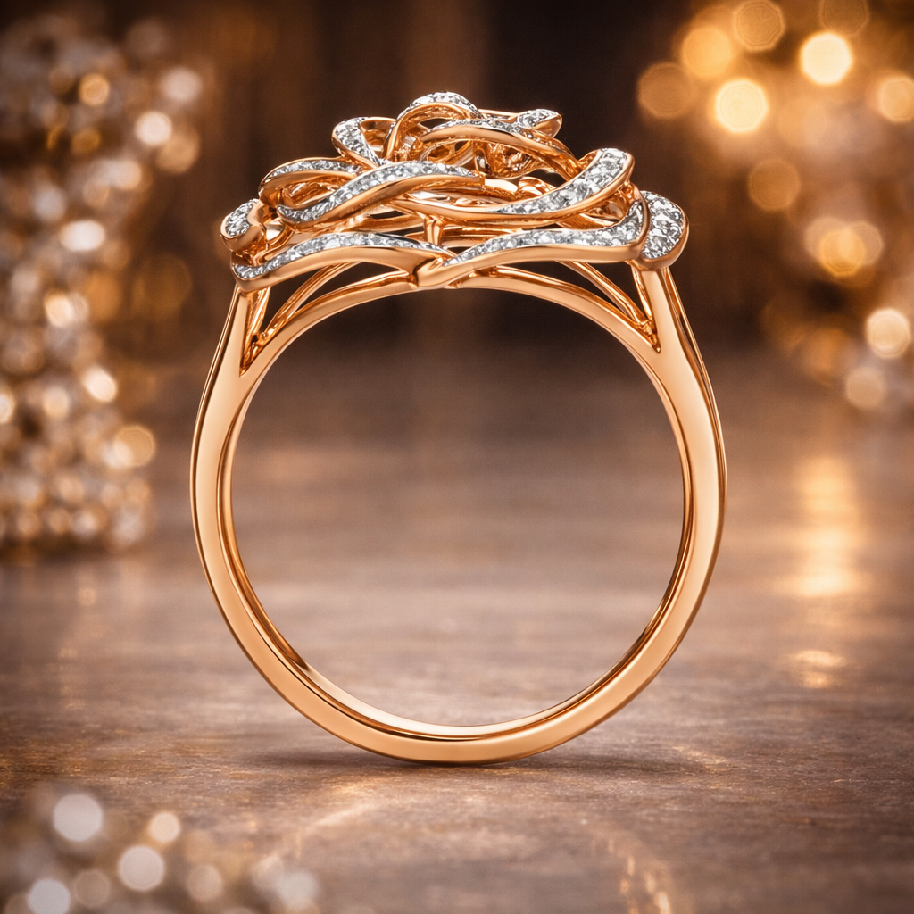 The Sovereign Rose Diamond Ring – Royal Bloom Edition
