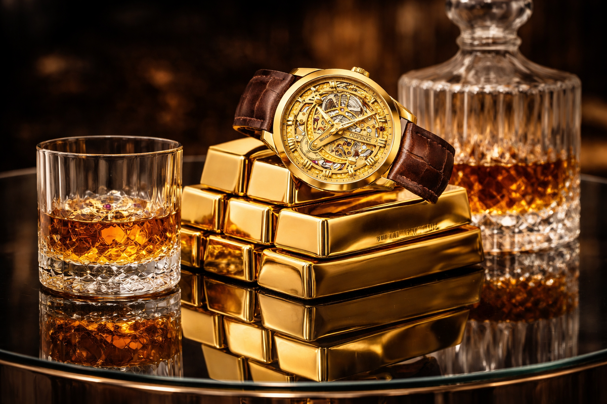 Luxury Skeleton Automatic Watch – Tourbillon,