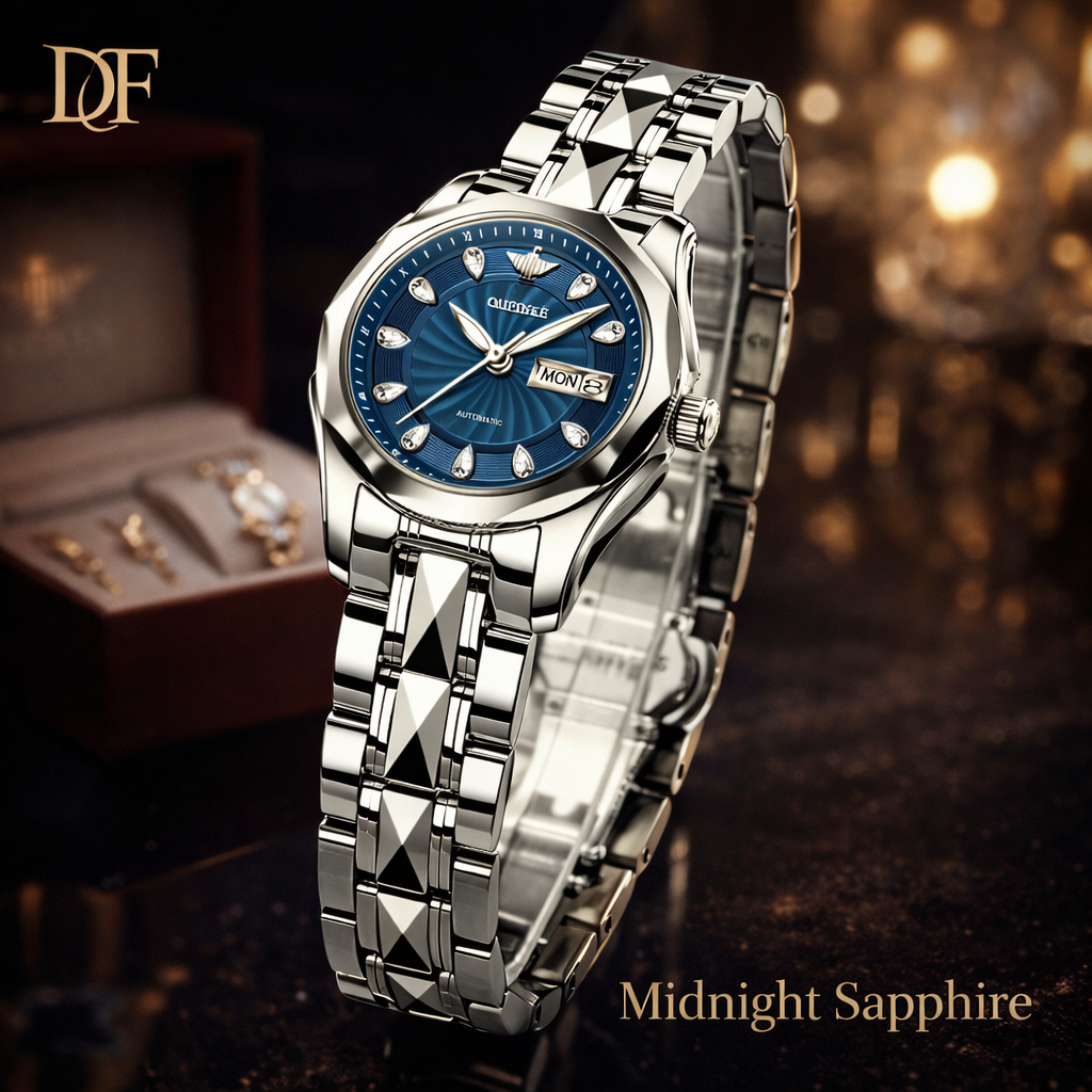 DF Sovereign Women’s Two-Tone Diamond Elegance Automatic Watch Set