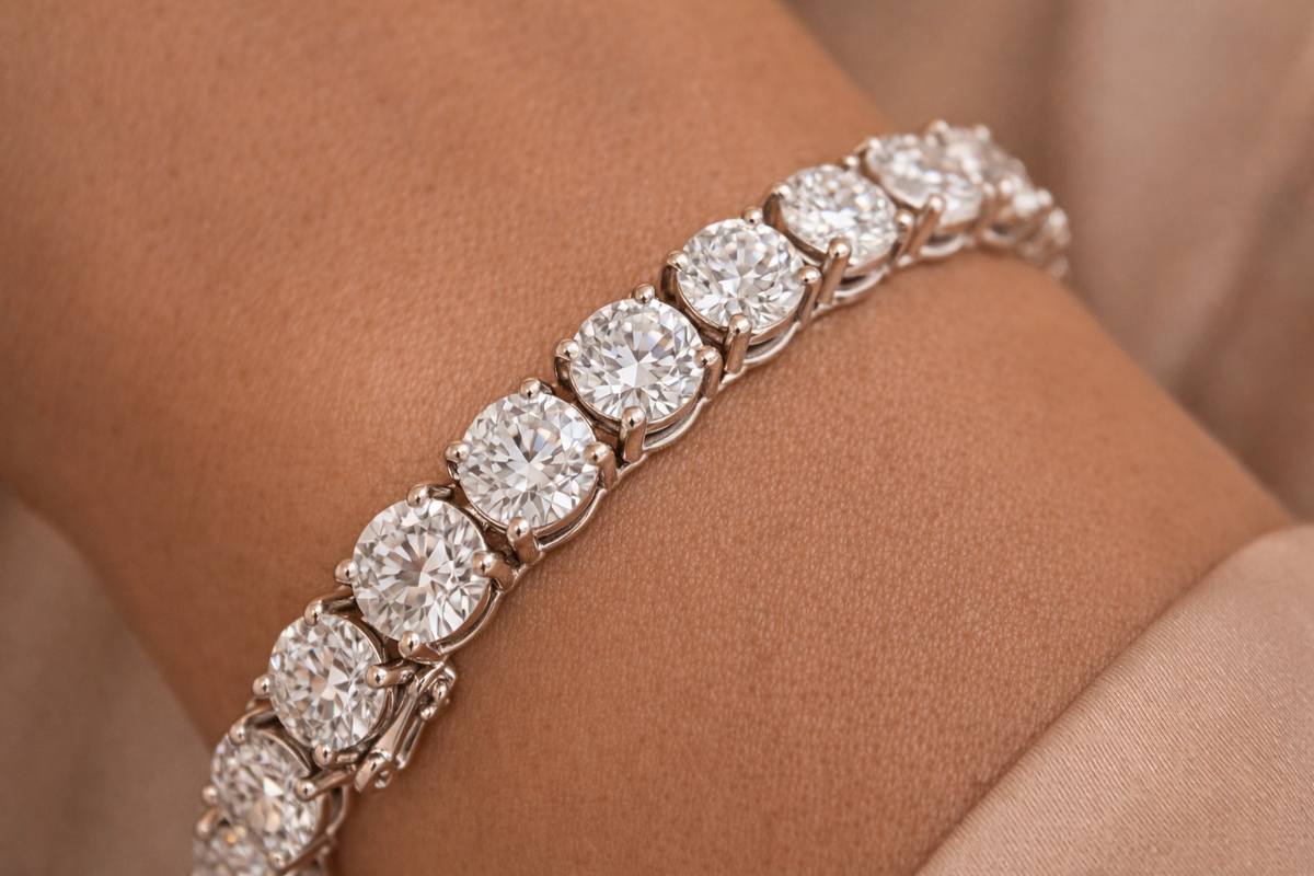 Diamond Tennis
Bracelet 925 Sterling Silver