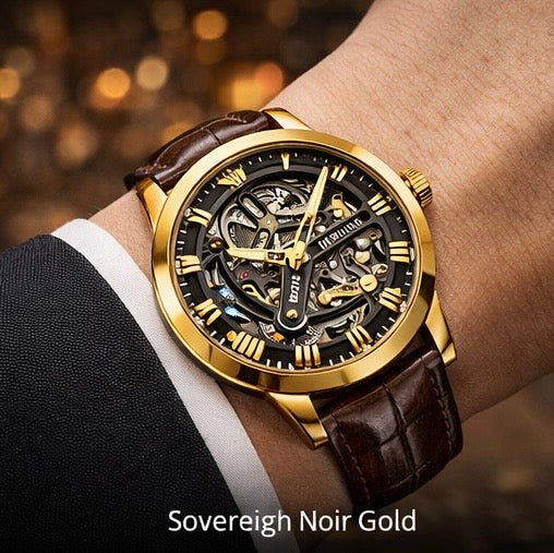 Luxury Skeleton Automatic Watch – Tourbillon,