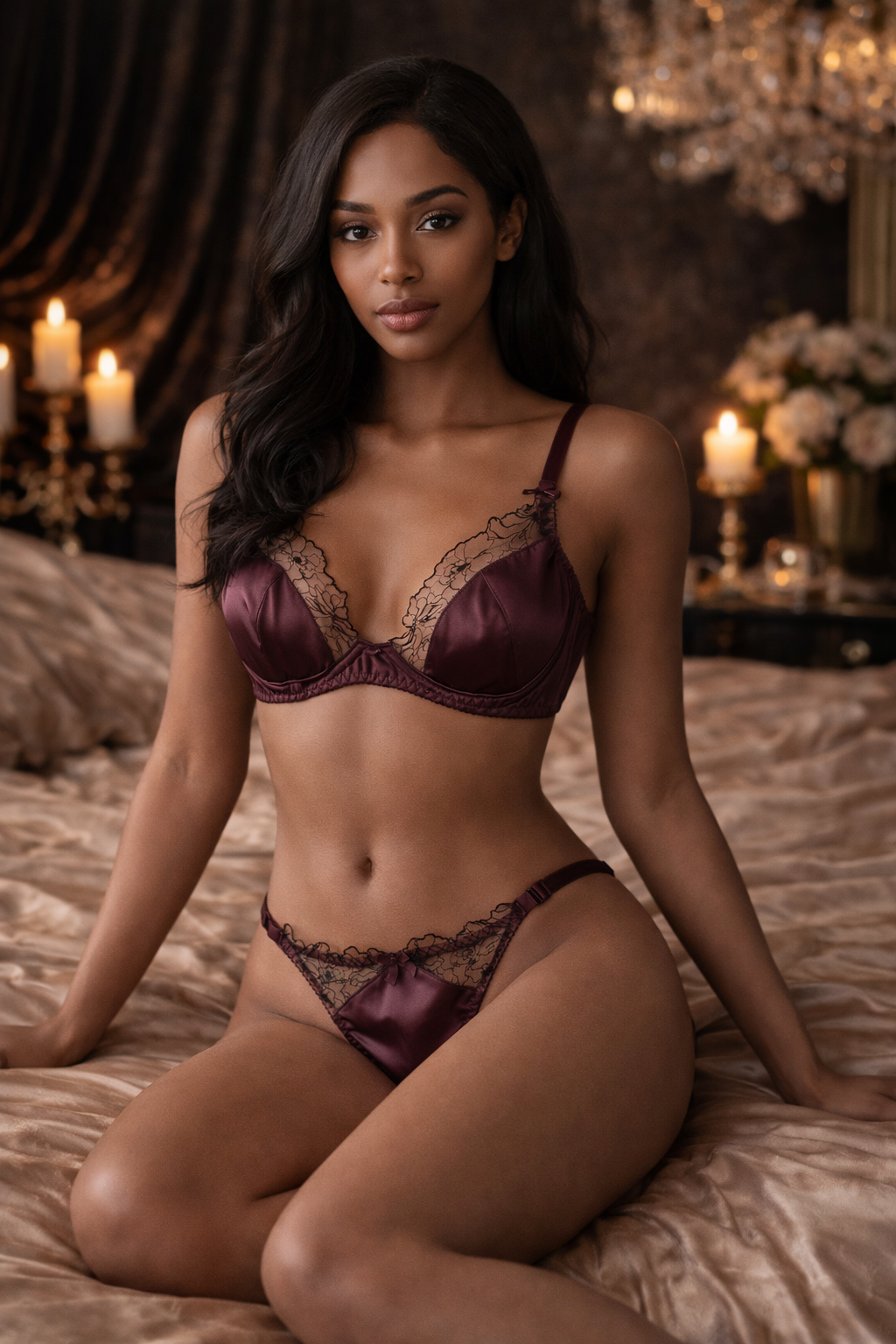 After Dark Sexy Lingerie Lace Bras & Thong Sets