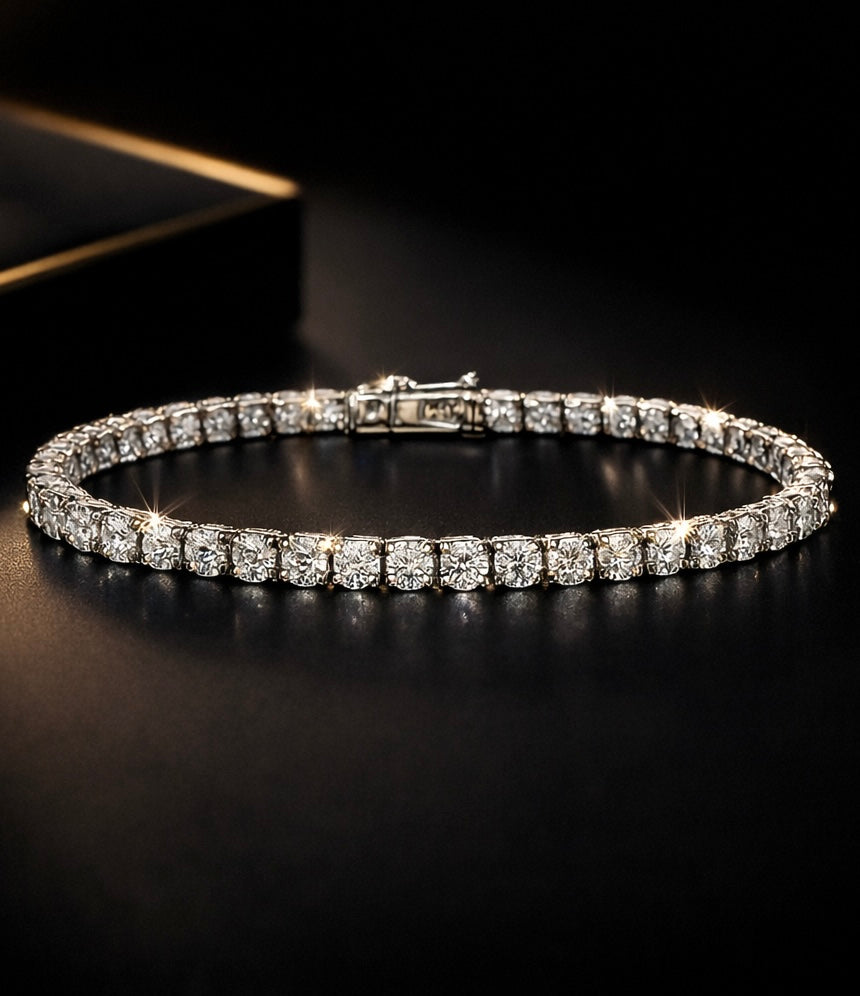 Diamond Tennis
Bracelet 925 Sterling Silver