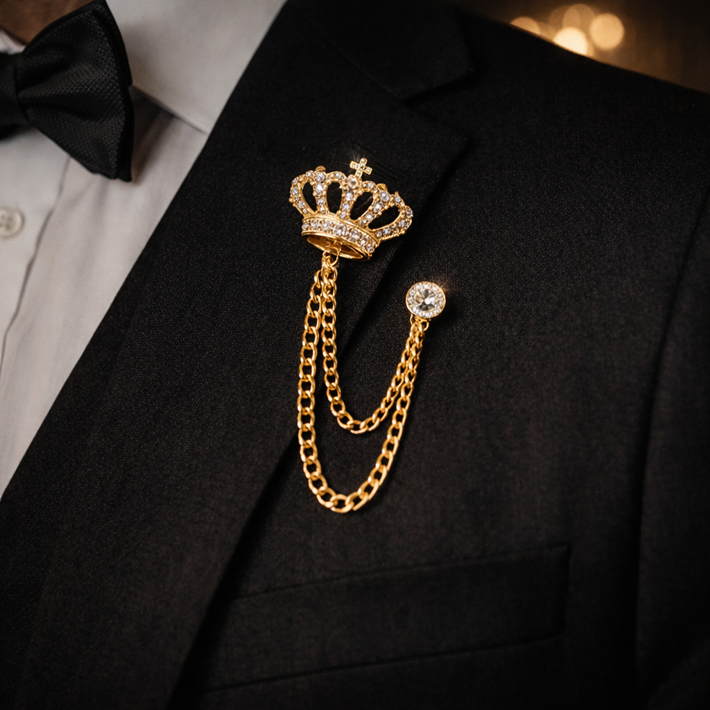 The Sovereign Crown Chain & Lapel Pin