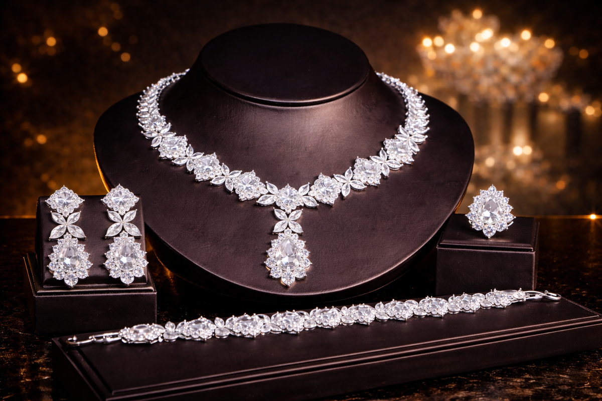 Emerald Sovereign 4-Piece Jewelry Set