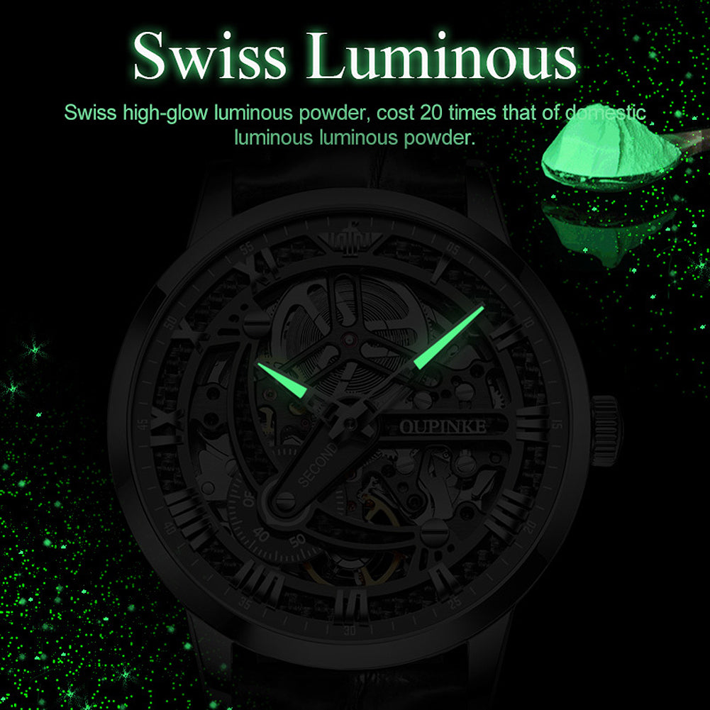 Luxury Skeleton Automatic Watch – Tourbillon,