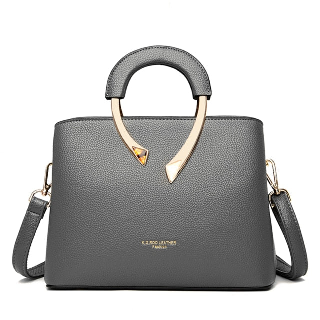 Genuine Leather Vanderwah Luxury Shoulder Handbags