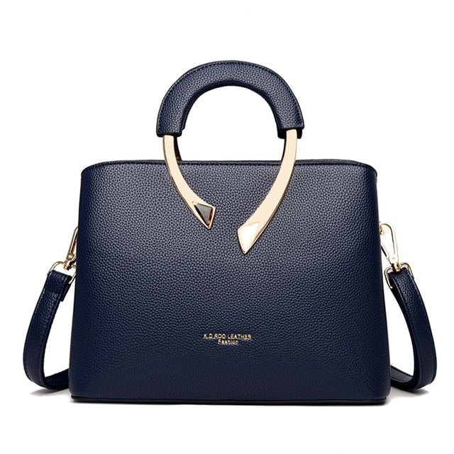 Genuine Leather Vanderwah Luxury Shoulder Handbags