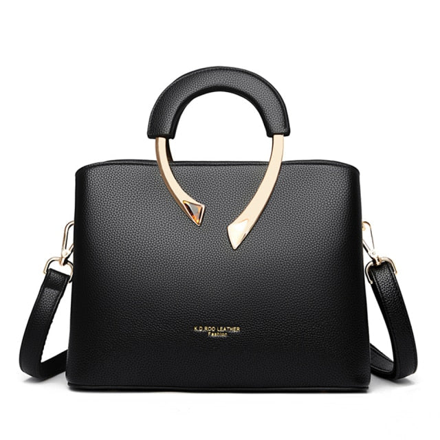 Genuine Leather Vanderwah Luxury Shoulder Handbags