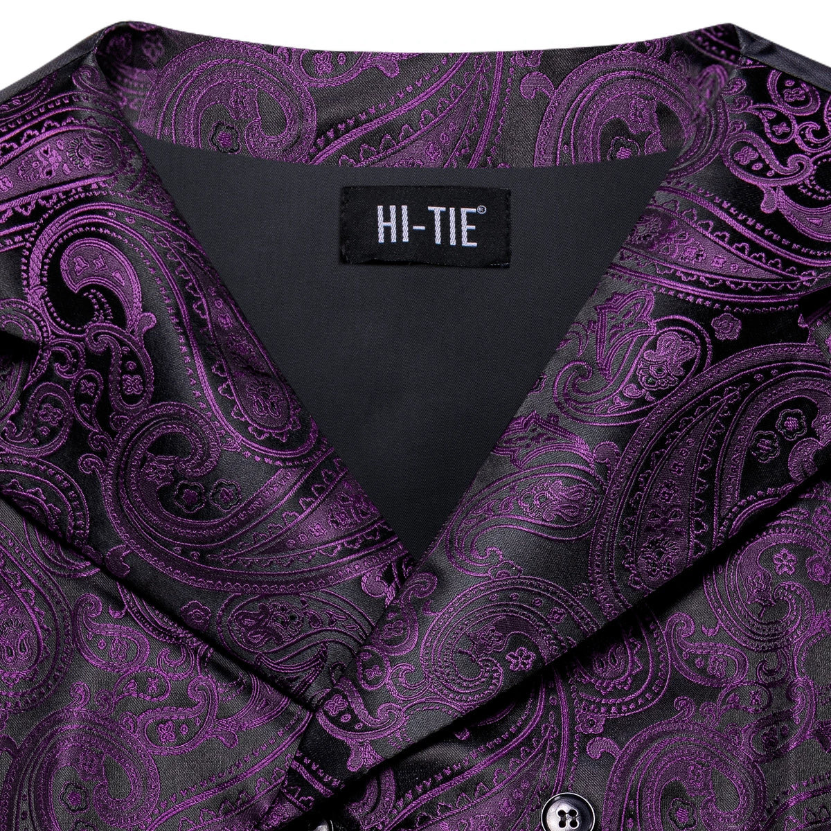 Men’s Vest & Tie Set. Silk Paisley 4Pc. NeckTie, Hanky & Cufflinks