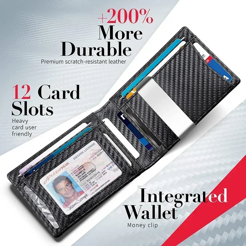 Smart Wallet. Billfold with RFID Credit Card Protection