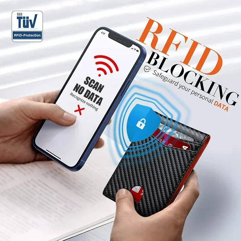 Smart Wallet. Billfold with RFID Credit Card Protection