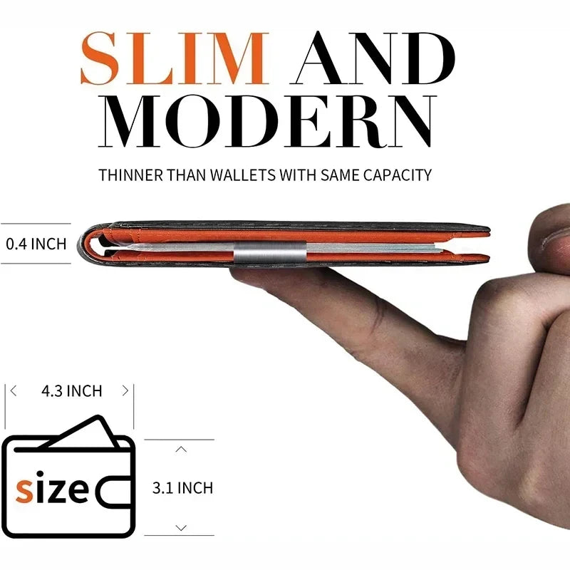 Smart Wallet. Billfold with RFID Credit Card Protection
