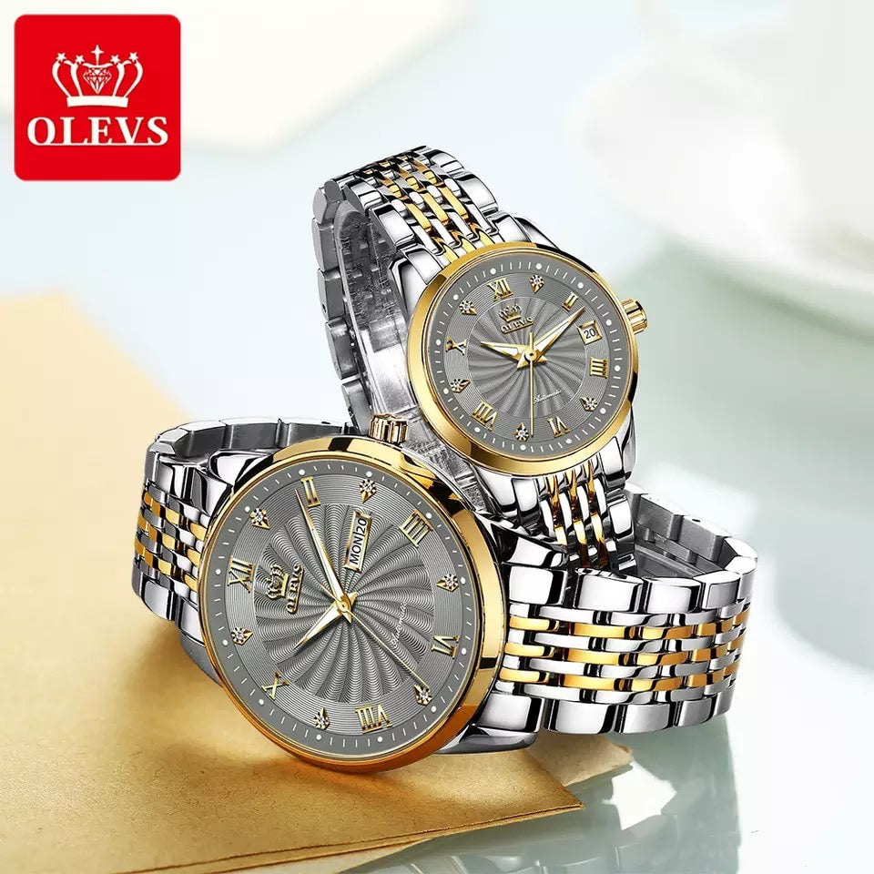 Couples Wristwatch OLEVS Luxury Automatic Self Wind Mechanical Movement Waterproof Watches