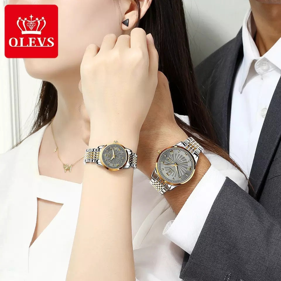 Couples Wristwatch OLEVS Luxury Automatic Self Wind Mechanical Movement Waterproof Watches