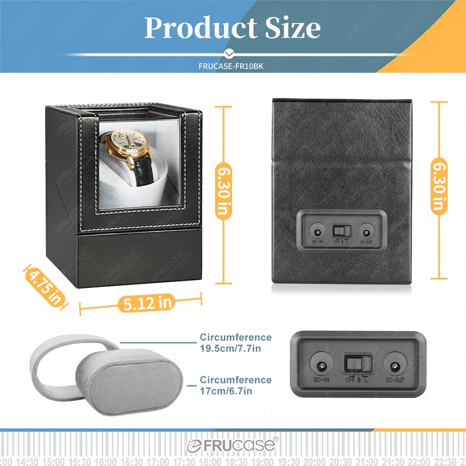 FRUCASE Watch Winder & storage for Automatic Watches