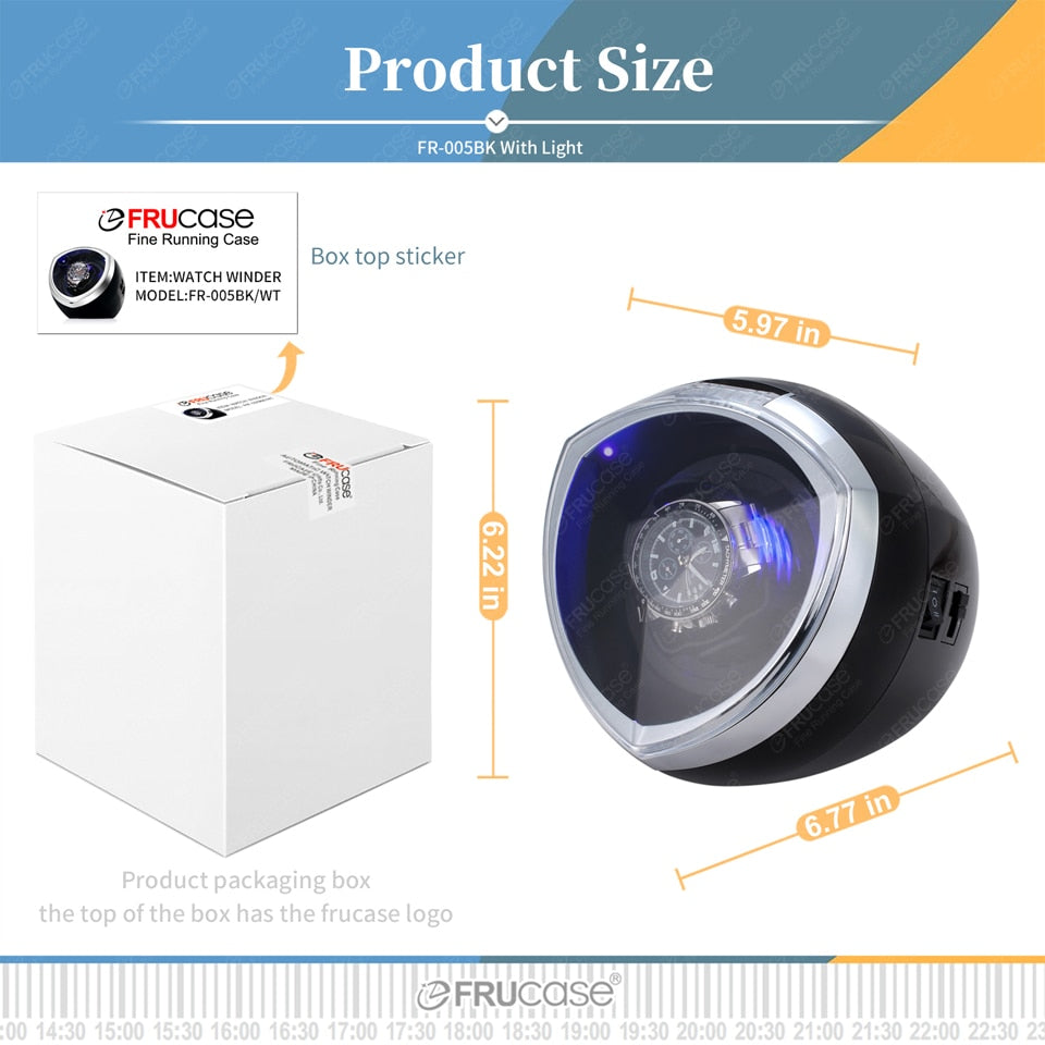 FRUCASE Single Watch Winder for Automatic Watches with 5 Modes Multi-Function Rotation