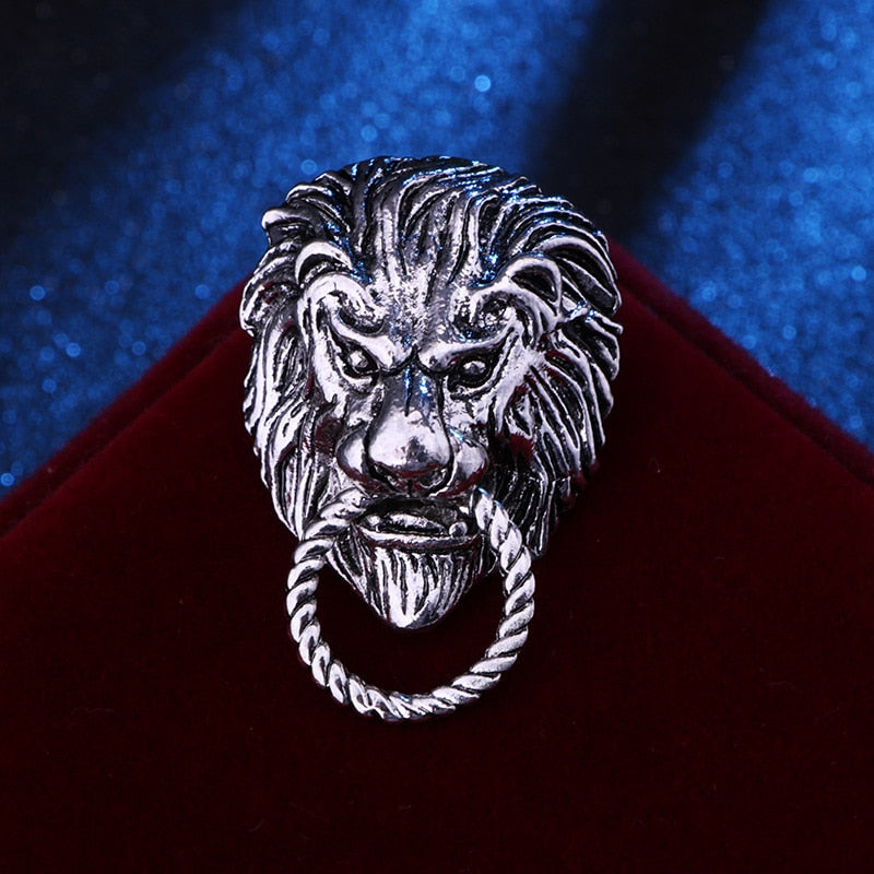 Lion Shield & Crown Men Suit or Shirt Collar Lapel Pins