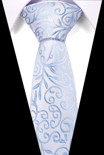 Classic Silk Necktie Jacquard Woven Plaid Check Striped Cravatta Ties for men