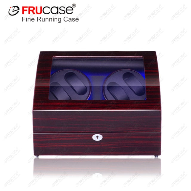 Watch Winder Case FRUCASE Light Up Box for Automatic Watches Wooden Watch Box Watches Storage Collector