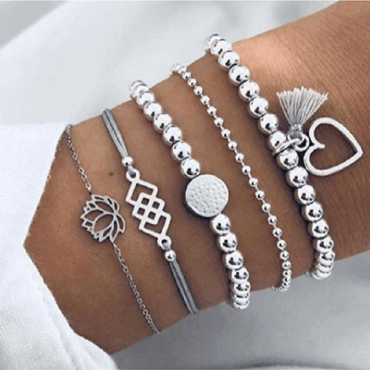Bohemian Bracelets & Bangles Set Vintage Bead Boho Charm Bracelet For Women Jewelry Accessories