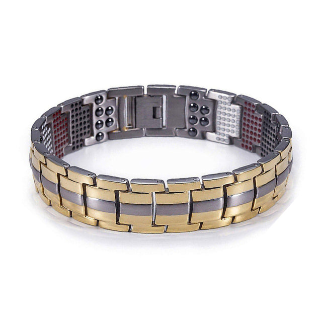 Energizing 100% Pure Titanium  Hematite Magnetic Bracelet with Therapeutic Energy Healing Benefits for Men & Women