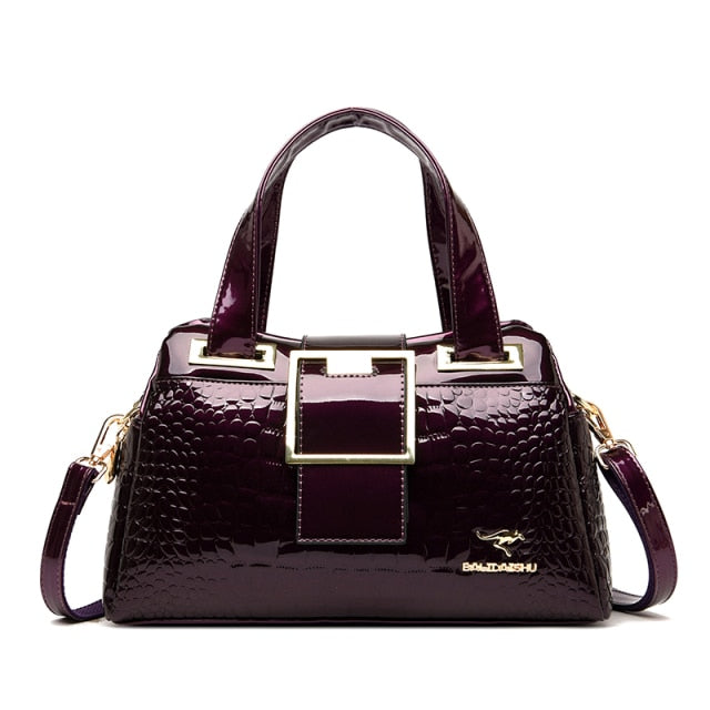 Luxury Crocodile Pattern Designer Handbag for Women